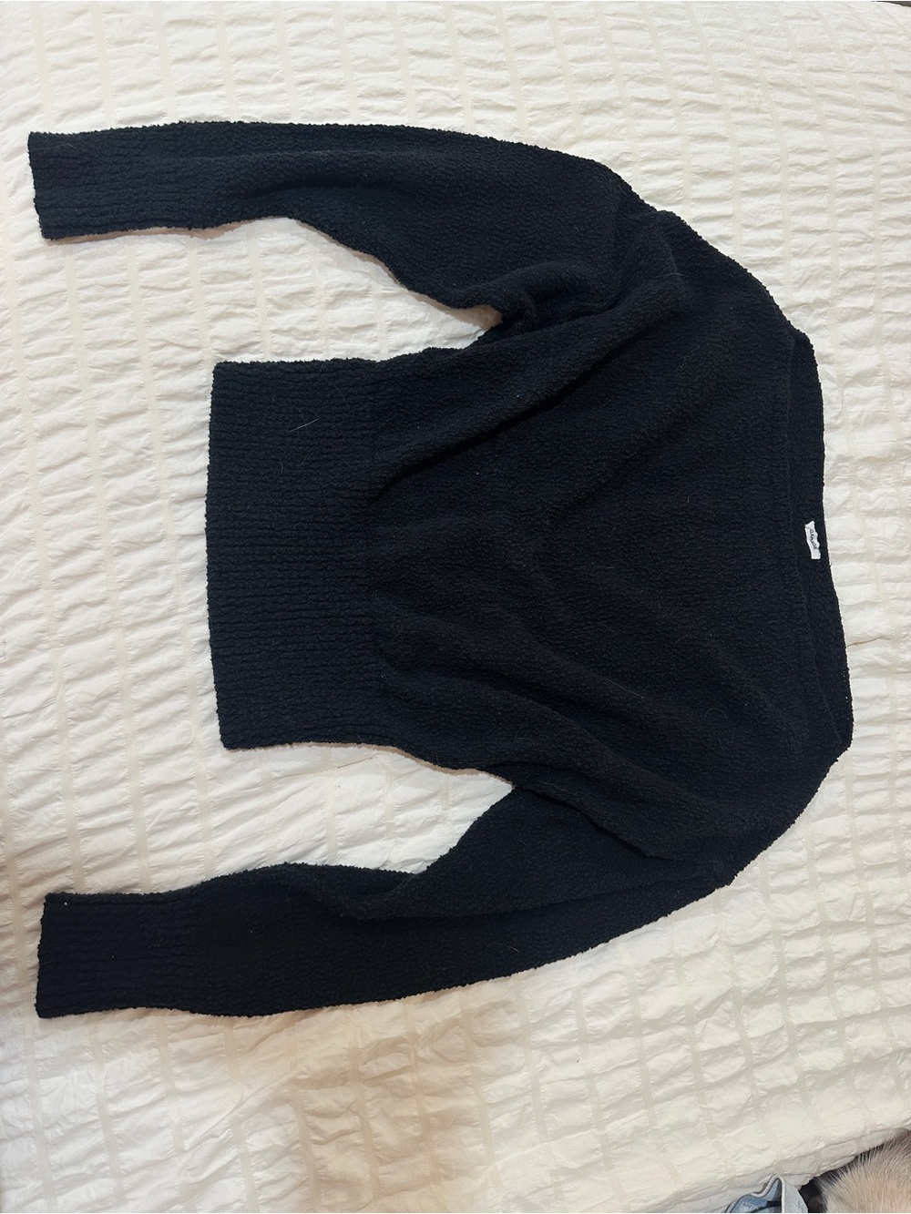 Garage Black Knit Boatneck Sweater